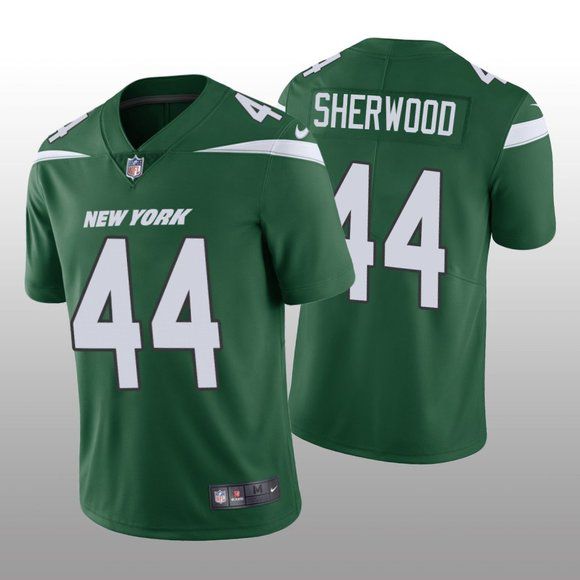 Men New York Jets 44 Jamien Sherwood Nike Gotham Green Limited NFL Jersey